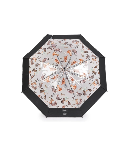 Dámsky / dievčenské priehľadný vystreľovací dáždnik mačky - 1 ks | Mimib