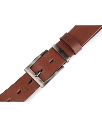 Pánsky kožený opasok z byvolej kože šírka 3,5 cm hladký - 1 ks | Mimib