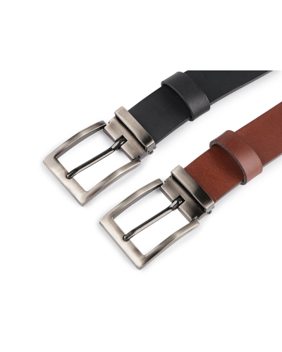 Pánsky kožený opasok z byvolej kože šírka 3,5 cm hladký - 1 ks | Mimib