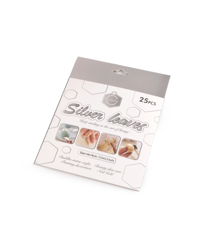 Metalické plátky na zdobenie 14x14 cm - 1 sada | Mimib