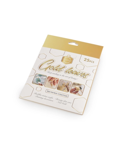 Metalické plátky na zdobenie 14x14 cm - 1 sada | Mimib