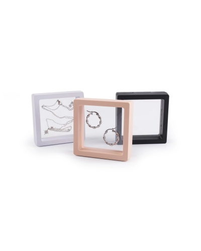 Rámček / krabička s priehľadnou fóliou k originálnemu darčekovému baleniu 7x7 cm - 1 ks | Mimib