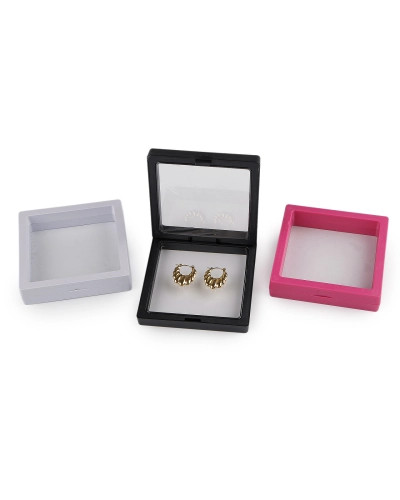 Rámček / krabička s priehľadnou fóliou k originálnemu darčekovému baleniu 9x9 cm - 1 ks | Mimib