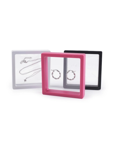 Rámček / krabička s priehľadnou fóliou k originálnemu darčekovému baleniu 9x9 cm - 1 ks | Mimib