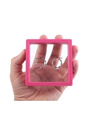 Rámček / krabička s priehľadnou fóliou k originálnemu darčekovému baleniu 9x9 cm - 1 ks | Mimib