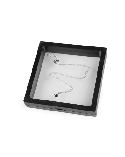 Rámček / krabička s priehľadnou fóliou k originálnemu darčekovému baleniu 11x11 cm - 1 ks | Mimib