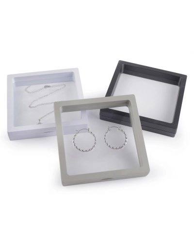 Rámček / krabička s priehľadnou fóliou k originálnemu darčekovému baleniu 11x11 cm - 1 ks | Mimib