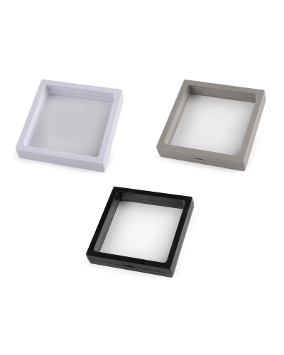 Rámček / krabička s priehľadnou fóliou k originálnemu darčekovému baleniu 11x11 cm - 1 ks | Mimib