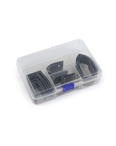 Vyrezávacie oceľové raznice na kožu, súprava 18 ks - 1 sada | Mimib