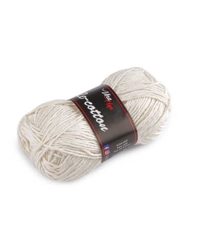 Bavlnená pletacia priadza Re-Cotton 50 g - 1 ks | Mimib