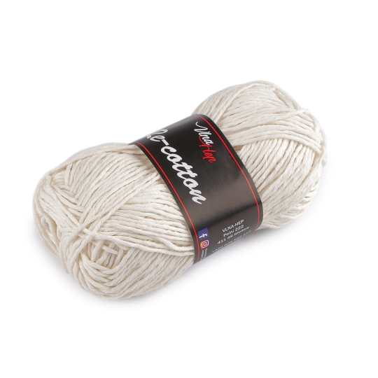 Bavlnená pletacia priadza Re-Cotton 50 g - 1 ks | Mimib