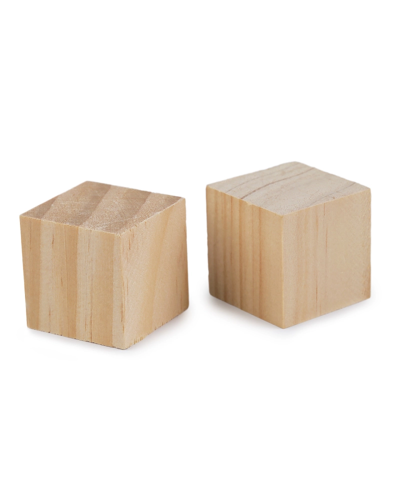 Drevená kocka - polotovar na dotvorenie 3x3 cm - 10 ks | Mimib