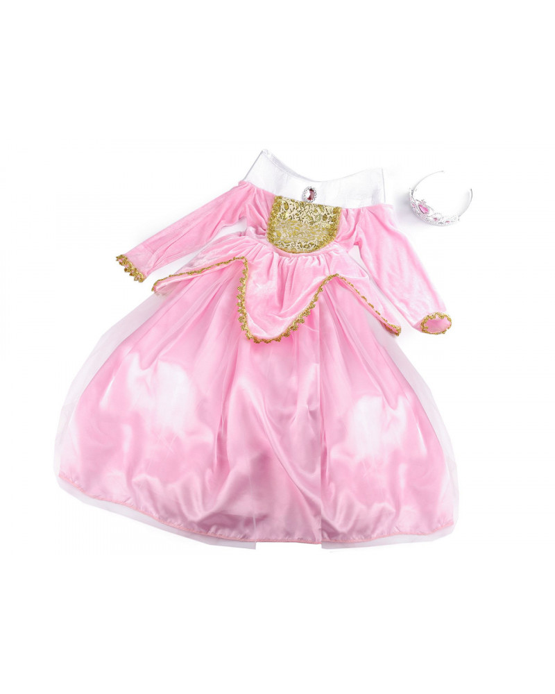 Karnevalový kostým princezná - šaty, čelenka | Mimib
