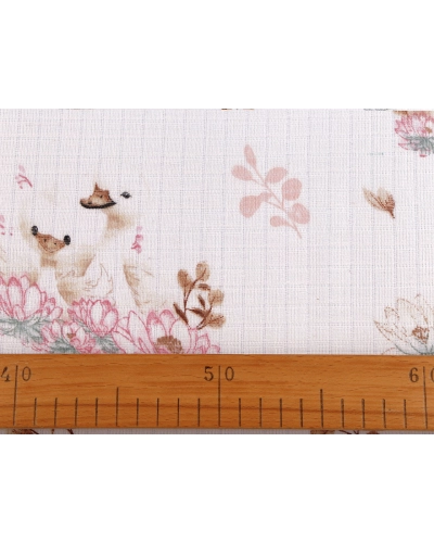 Bavlnená plienkovina / mušelín husi - 1 m | Mimib