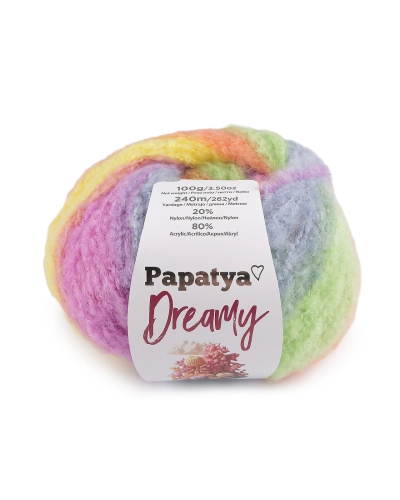 Pletacia priadza Papatya Dreamy 100 g - 1 ks | Mimib