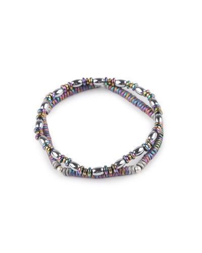 Pružné náramky z hematitu sada 2 ks - 1 sada | Mimib