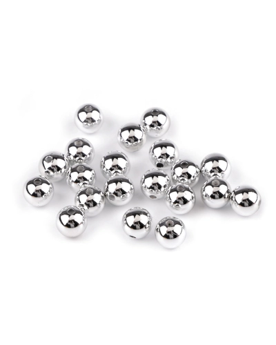 Plastové koráliky na vianočné tvorenie Ø12 mm - 20 ks | Mimib