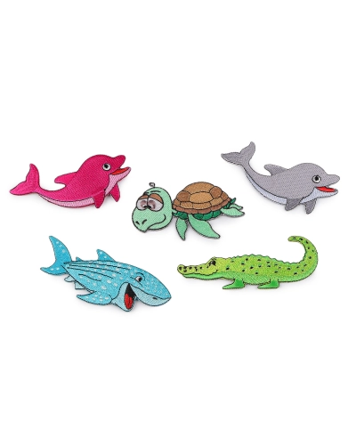 Nažehlovačka korytnačka, krokodíl, delfín, žralok - 1 ks | Mimib