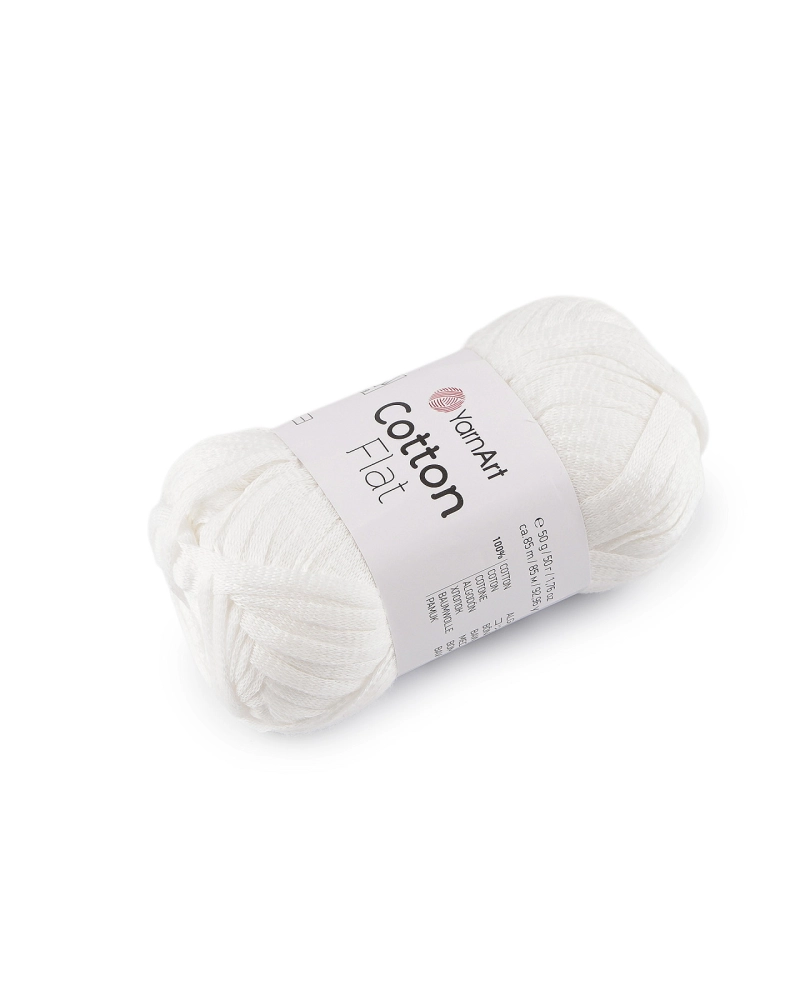 Bavlnená pletacia priadza Cotton Flat 50 g - 1 ks | Mimib