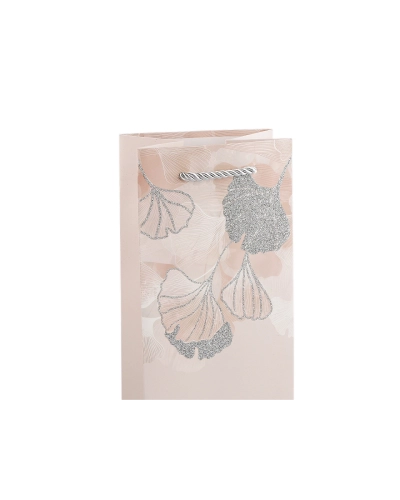 Darčeková taška na fľašu s glitrami - 4 ks | Mimib