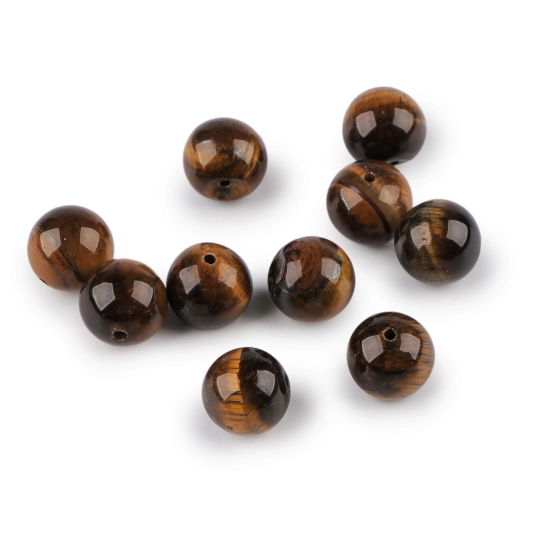 Tigrie oko, minerálne korálky Ø10 mm - 10 ks | Mimib
