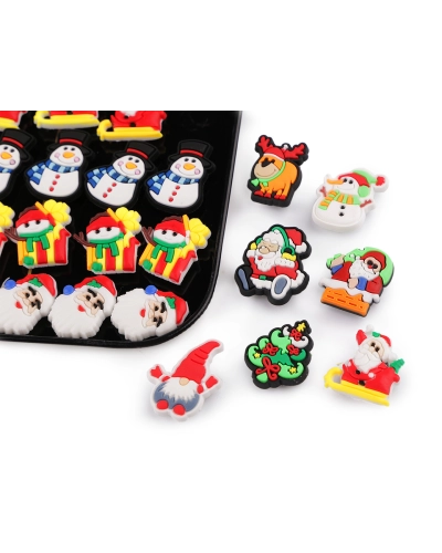 Silikónové magnetky - Vianoce - 100 ks | Mimib