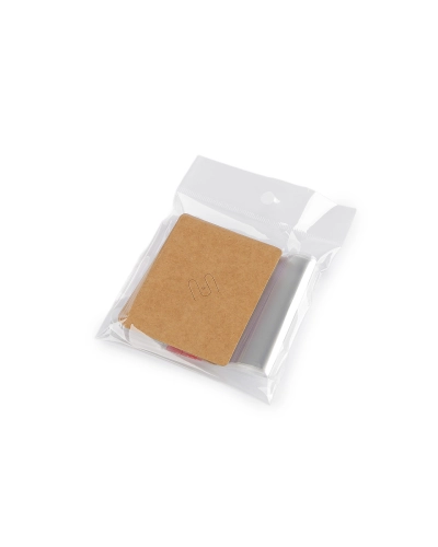 Papierová karta na brošňu s vreckom s eurozávesom 6x7,5 cm - 20 sada | Mimib