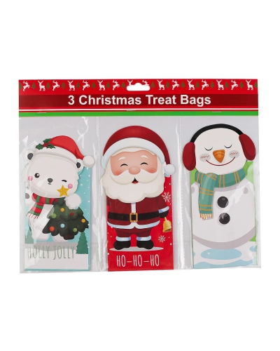Vianočné / mikulášske darčekové vrecko sada 3 ks - 1 sáčok | Mimib