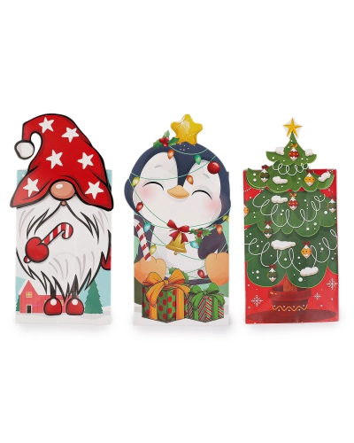 Vianočné / mikulášske darčekové vrecko sada 3 ks - 1 sáčok | Mimib