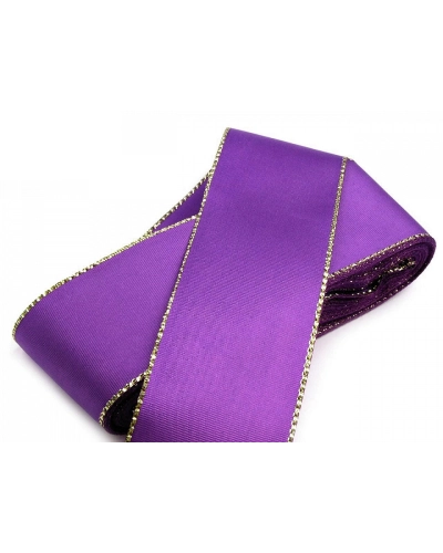 Stuha taftová s lurexom šírka 40 mm - 10 m | Mimib