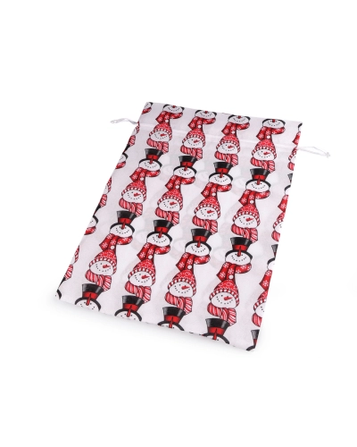 Vianočné darčekové vrecko snehuliak 30x40 cm - 1 ks | Mimib