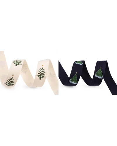 Bavlnená stuha šírka 15 mm vianočná - 22.5 m | Mimib