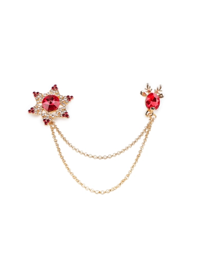 Brošňa / spona dragoun s brúsenými kamienkami - 1 ks | Mimib