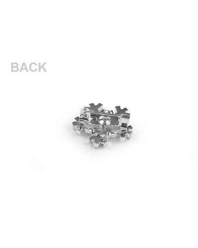 Brošňa s brúsenými kamienkami vločka - 1 ks | Mimib