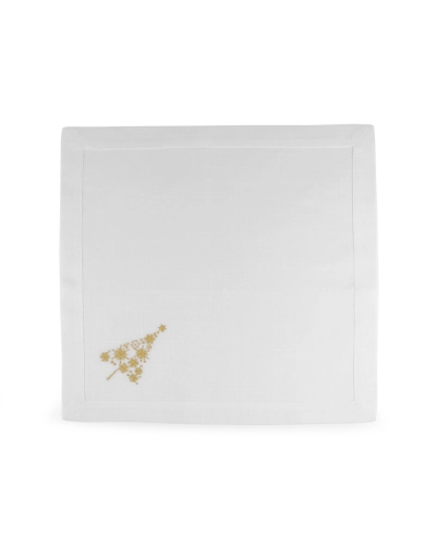 Prestieranie textilné, lurexová výšivka vianočný stromček 42x42 cm - 2 ks | Mimib