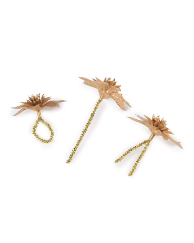 Vianočná hviezda s drôtikom, súprava 6 ks - 1 sáčok | Mimib