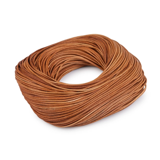 Kožená šnúrka okrúhla Ø2 mm metráž - 1 m | Mimib