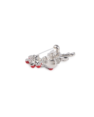 Brošňa s brúsenými kamienkami sob - 1 ks | Mimib