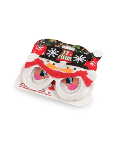 Vianočné párty / karnevalové okuliare Santa, snehuliak - 1 ks | Mimib