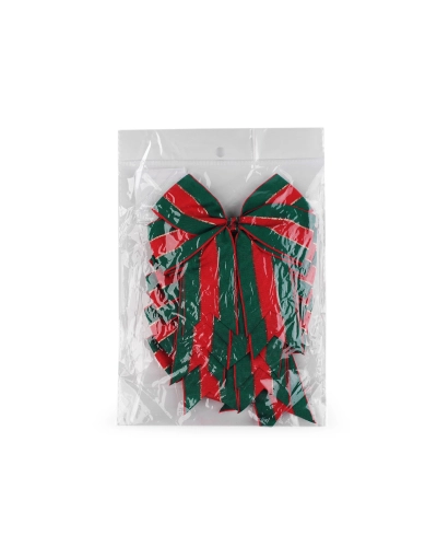 Vianočná mašľa rypsová 12x13 cm - 6 ks | Mimib