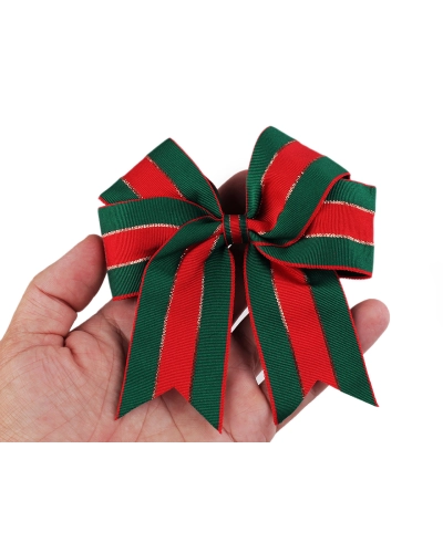 Vianočná mašľa rypsová 12x13 cm - 6 ks | Mimib