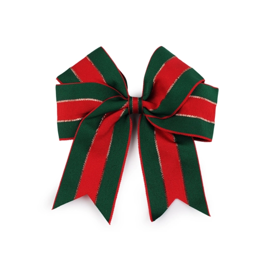 Vianočná mašľa rypsová 12x13 cm - 6 ks | Mimib