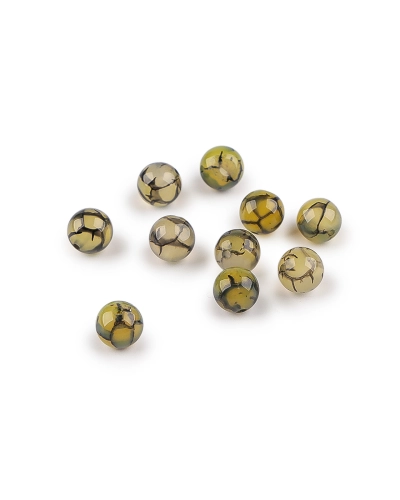 Achát syntetický, minerálne korálky Ø8 mm - 10 ks | Mimib