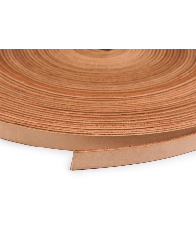 Kožený popruh / ucho na tašky šírka 10 mm metráž - 1 m | Mimib