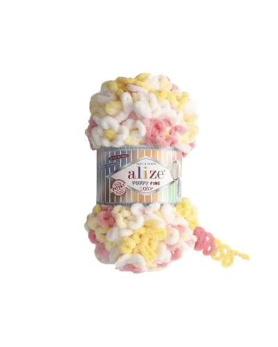 Pletacia priadza Alize Puffy Fine Color 14 m, 100 gr. | Mimib