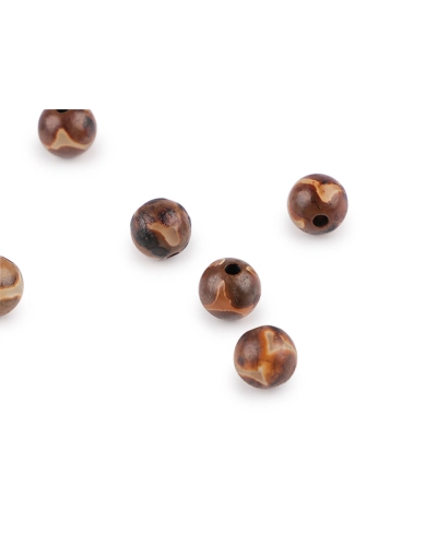 Achát Dzi syntetický, minerálne koráliky Ø6 mm - 10 ks | Mimib