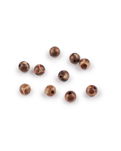 Achát Dzi syntetický, minerálne koráliky Ø6 mm - 10 ks | Mimib