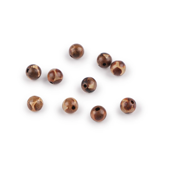 Achát Dzi syntetický, minerálne koráliky Ø6 mm - 10 ks | Mimib