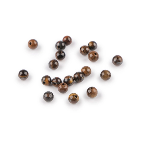 Tigrie oko, minerálne koráliky Ø4 mm - 20 ks | Mimib