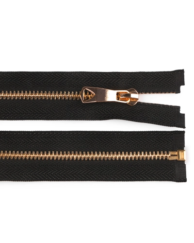 Kovový zips No 5 dĺžka 65 cm s ozdobným bežcom - 1 ks | Mimib